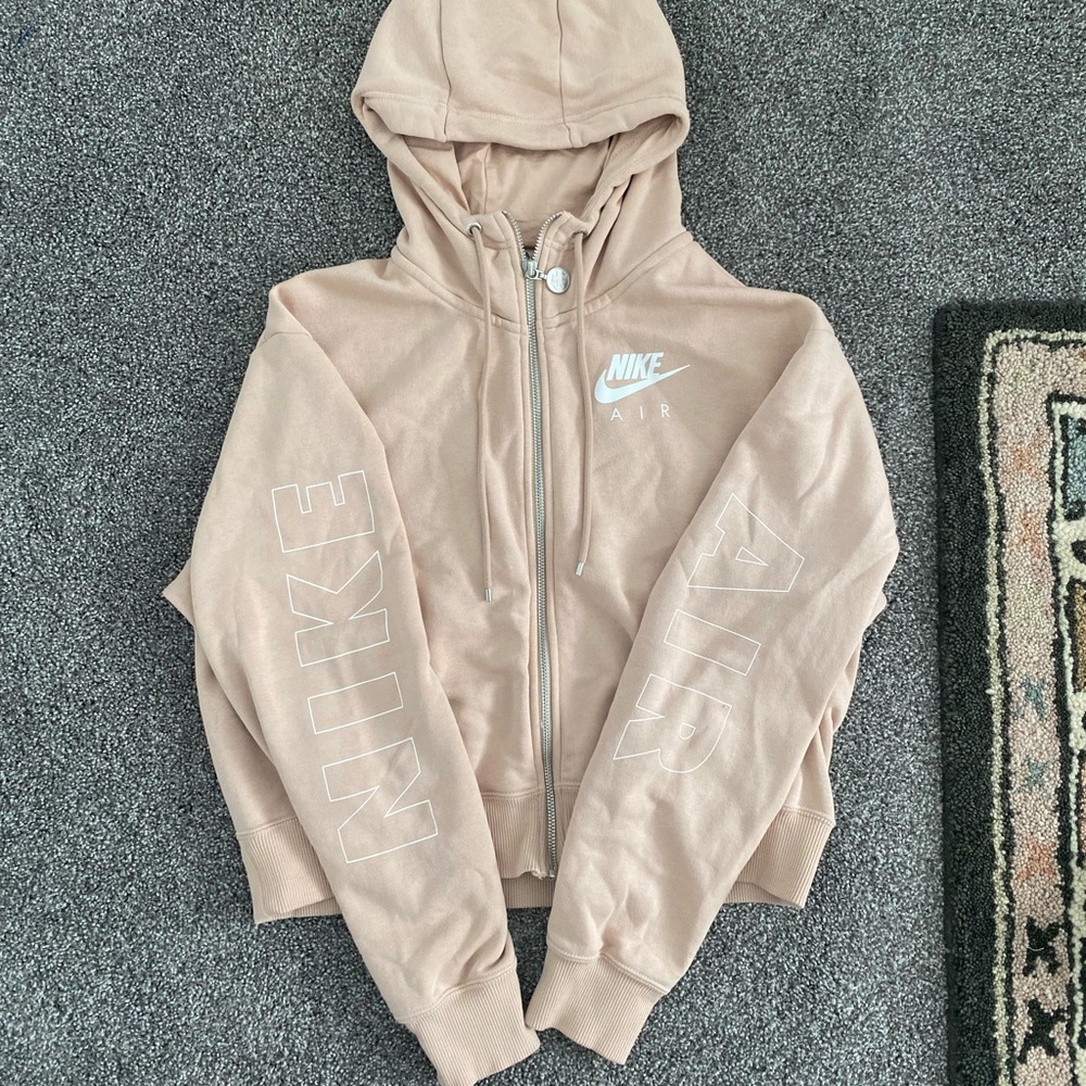 Nike air womens zip up jacket peach color size Xs